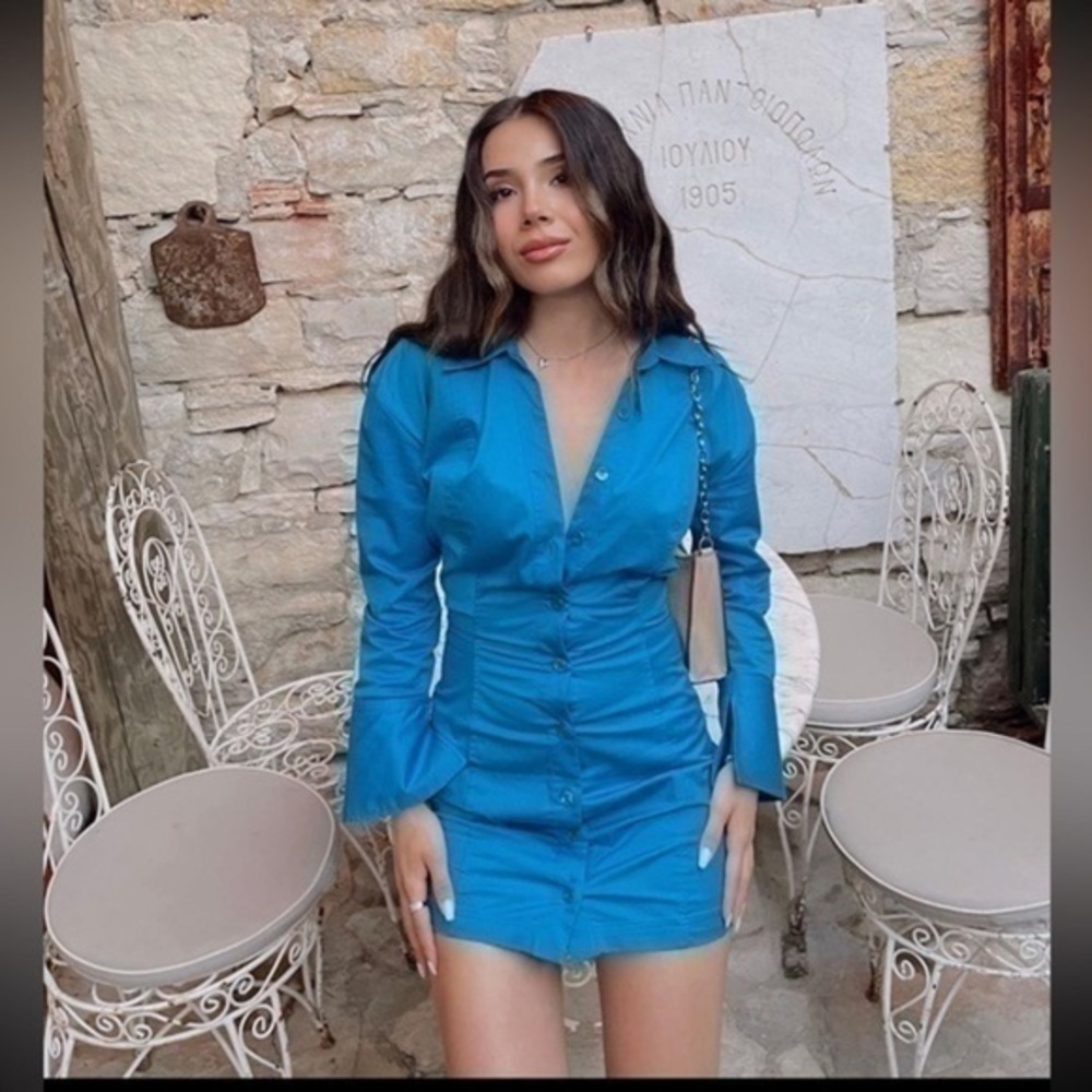 ZARA cotton shirt dress 8908 814